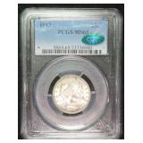 $2750 PCGS Guide: 1913 Barber Quarter PCGS MS65