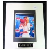 Faith Hill Signed 4"x5" Matted to 8"x10"