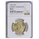 1946-S Booker T. Washington Half Dollar NGC MS-67