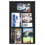 Five (5) Tom Brady Football Cards