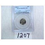 TEN (10) 1980-S Roosevelt Dime PCGS Graded PR69 DC