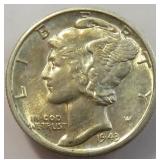 1943-D Silver Mercury Dime