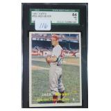 1957 Topps Baseball  #162 Jack Meyer SGC 7