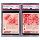 TWO (2) 1940 V406 Victory Gum Cards PSA Graded