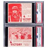 TWO (2) 1940 V406 Victory Gum Cards PSA Graded