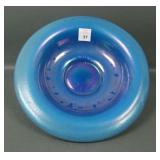 Fenton Stretch Blue/ White Cased Rolled Edge Bowl