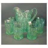 Imperial LIG Ice Tiger Lily  7 Piece Water Set