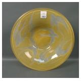 Consol. Yellow Wash Swallows Flared Bowl.