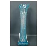 Dugan Ice Blue Big Basketweave Vase