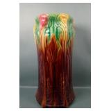 Early Roseville Blended Majolica Umbrella Stand