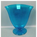 Sinclaire Dark Celeste Blue Fan Vase