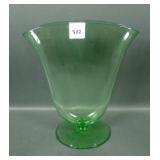 Sinclaire Crystal Green Fan Vase