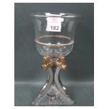 U.S. Glass Clear/Gold Shriners Goblet