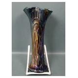 Dugan Purple Circle Scroll Ruffled Vase