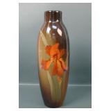 Circa 1895 J.B. Owens Iris Decorated Vase