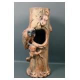 Weller Woodcraft Owl on Tree 15" Floor Vase