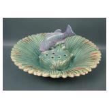 Weller Ardsley Fish Flower Frog & Cattail Bowl