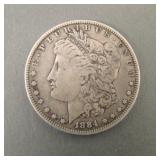 1884 Morgan Silver  Dollar