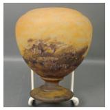 Daum Nancy "Fine Stone" Ftd  Goblet Vase