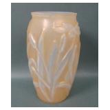 Consolidated Honey Cased Dragonfly Vase