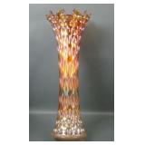 Fenton Marigold Rustic Funeral Vase