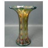 Imperial Green Morning Glory & Drape Mini Vase