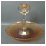 Imperial Pearl Ruby Candlestick Bowl