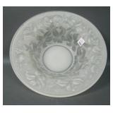 Phoenix Crystal Frosted Tiger Lily Console Bowl