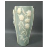 Phoenix Green/ Milk Glass Aster Vase