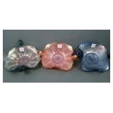 Three Fenton Carnival Glass Items