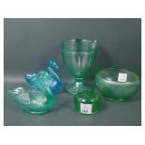 Five Piece Stretch Glass Lot