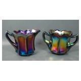 Imperial Purple Flute Creamer & Sugar