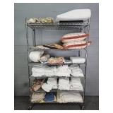 Large Lot Of Vintage Linens - Rack Not Included