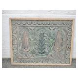 Ornately Carved Wooden Wall Hanging