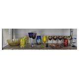 20 Piece Assorted Colored Glass