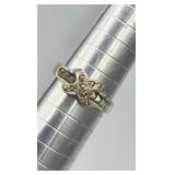 Sterling Marcasite Sz 7 Ring Tw 2.1g