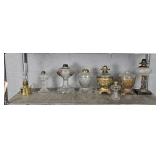 8 Piece Assorted Oil Lamps