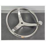 Polished Stainless Steel Steering Wheel