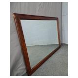 Large Mahogany Framed Wall Mirror