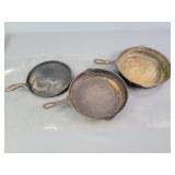 3x The Bid  - Asst Cast Iron Skillets