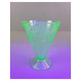 Uranium Glass Parfait Cup