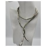 Flexible Long 36in Snake Jewelry Necklace Or