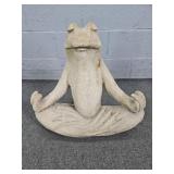 Solid Concrete Meditating Frog