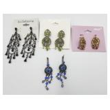 Sparkling Chandler & Dangle Pierced Earrings