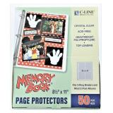 C-LINE MEMORY BOOK TOP-LOAD PAGE PROTECTORS