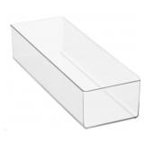 MDESIGN CLEAR SELF-ADHESIVE WALL MOUNTED BIN,