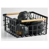 MDESIGN 2PCS METAL WIRE STORAGE ORGANIZER BASKET