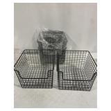 MDESIGN WIRE BASKETS 10x10x8IN 4BASKETS