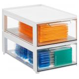 MDESIGN PLASTIC STACKABLE STORAGE CONTAINERS,