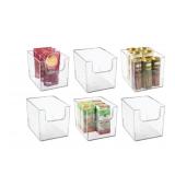 MDESIGN KITCHEN PLASTIC STORAGE ORGANIZER BIN